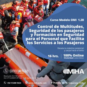 CURSO MODELO OMI 1.28 – « Control de multitudes, seguridad de los pasajeros y fomación en seguridad para el personal que facilita directamente servicios a los pasajeros a bordo de buques de pasajeros»