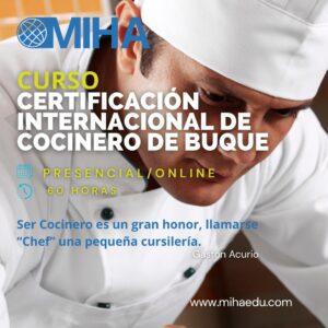 Curso Orientado a la Certificación Internacional de Cocinero de Buque